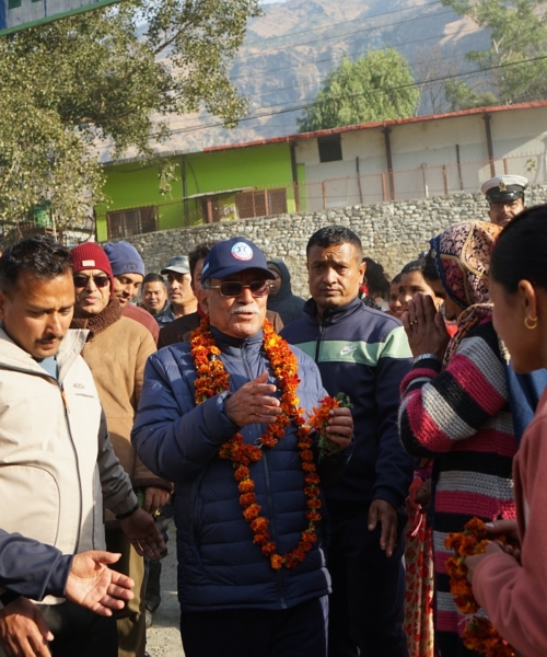 म्याग्दीको पूर्वाधार र पर्यटन विकासमा ध्यान केन्द्रित: अध्यक्ष दाहाल