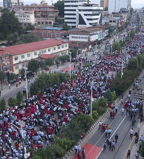 आजबाट पुनः काठमाडौं केन्द्रित आन्दोलन गर्दै शिक्षकहरु