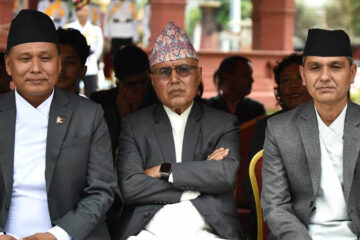 नवनियुक्त तीन मन्त्रीले लिए शपथ