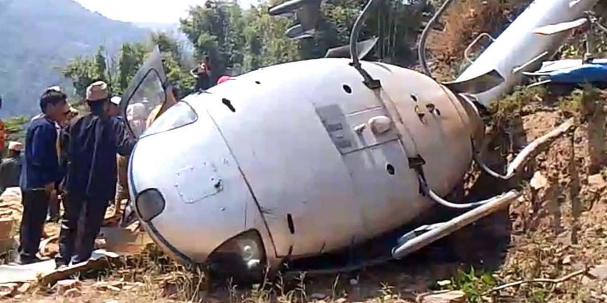 हेलिकप्टर दुर्घटना : घाइतेलाई काठमाडौँ ल्याइयो