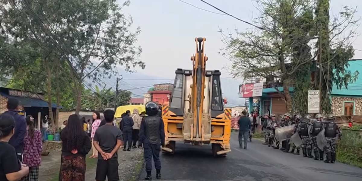 फेवातालको किनारका अनधिकृत संरचना हटाउने अभियान शुरू