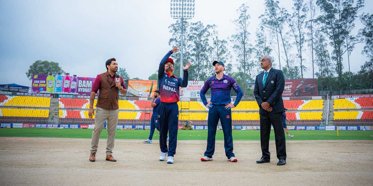 घरेलु मैदानमा नेपालको परीक्षा, पहिलो खेलमै स्कटल्याण्डसँग भिडन्त जारी