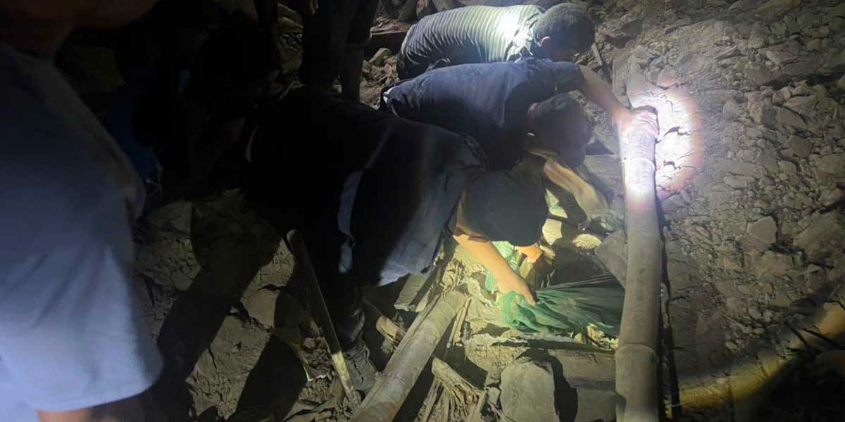 लमजुङमा कुलो भत्किएर धन्सार पुरिँदा बाबु-छोरीको मृत्यु