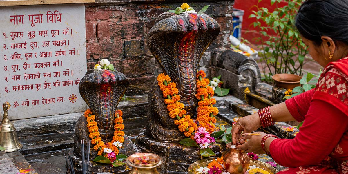 आज घर-घरमा नागको पूजा गरेर नागपञ्चमी मनाइँदै